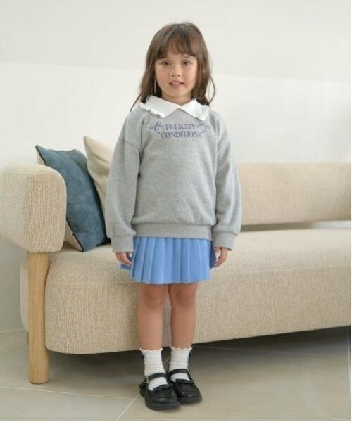 Lycee mine / リセマイン スウェット | 【毛玉バイバイ裏毛】フリル衿付きロゴ刺しゅうスウェット | 詳細16