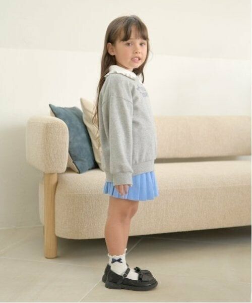 Lycee mine / リセマイン スウェット | 【毛玉バイバイ裏毛】フリル衿付きロゴ刺しゅうスウェット | 詳細17