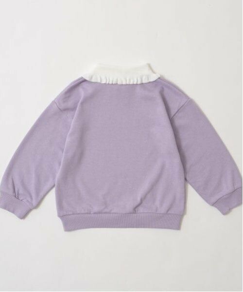 Lycee mine / リセマイン スウェット | 【毛玉バイバイ裏毛】フリル衿付きロゴ刺しゅうスウェット | 詳細3