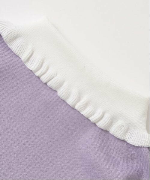 Lycee mine / リセマイン スウェット | 【毛玉バイバイ裏毛】フリル衿付きロゴ刺しゅうスウェット | 詳細5