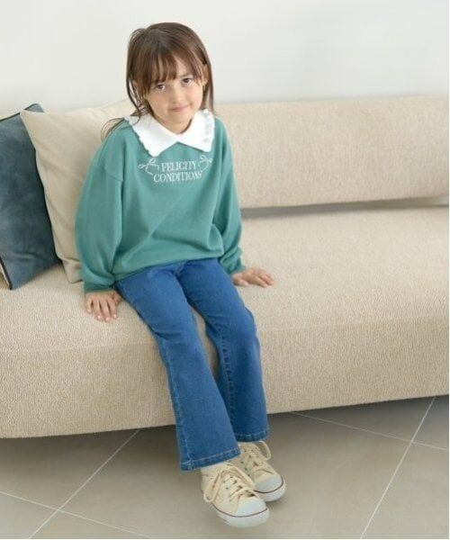 Lycee mine / リセマイン スウェット | 【毛玉バイバイ裏毛】フリル衿付きロゴ刺しゅうスウェット | 詳細9