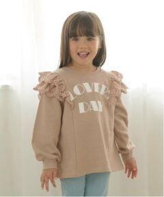 Lycee mine / リセマイン スウェット | 【毛玉バイバイ裏毛】コットンレース付きAラインスウェット