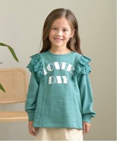 Lycee mine / リセマイン スウェット | 【毛玉バイバイ裏毛】コットンレース付きAラインスウェット