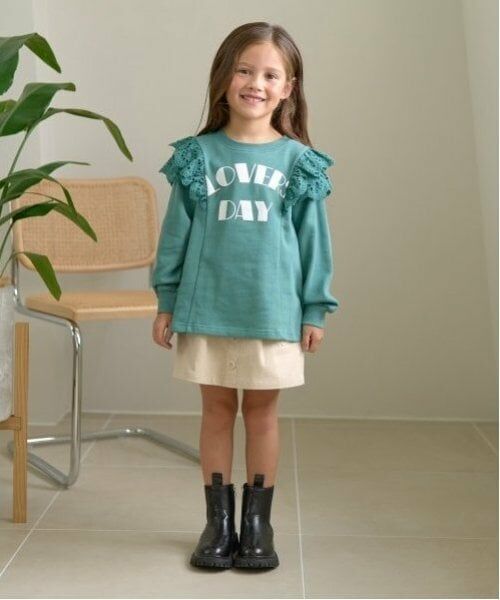 Lycee mine / リセマイン スウェット | 【毛玉バイバイ裏毛】コットンレース付きAラインスウェット | 詳細10