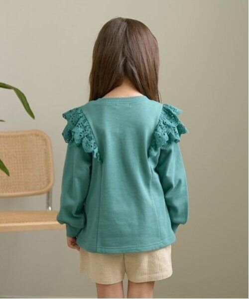 Lycee mine / リセマイン スウェット | 【毛玉バイバイ裏毛】コットンレース付きAラインスウェット | 詳細11