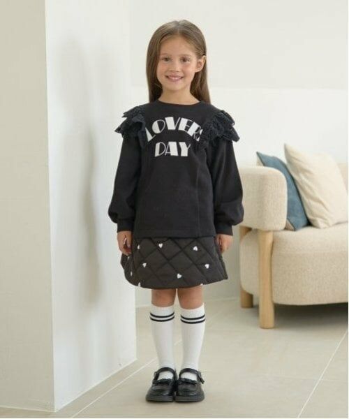 Lycee mine / リセマイン スウェット | 【毛玉バイバイ裏毛】コットンレース付きAラインスウェット | 詳細15