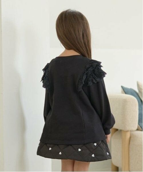 Lycee mine / リセマイン スウェット | 【毛玉バイバイ裏毛】コットンレース付きAラインスウェット | 詳細16