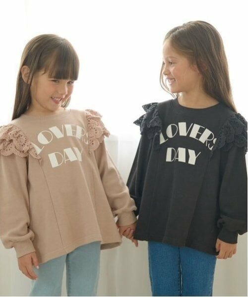 Lycee mine / リセマイン スウェット | 【毛玉バイバイ裏毛】コットンレース付きAラインスウェット | 詳細17