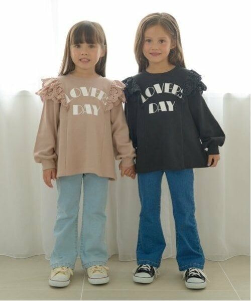 Lycee mine / リセマイン スウェット | 【毛玉バイバイ裏毛】コットンレース付きAラインスウェット | 詳細18