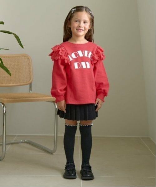 Lycee mine / リセマイン スウェット | 【毛玉バイバイ裏毛】コットンレース付きAラインスウェット | 詳細6