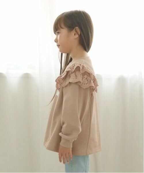 Lycee mine / リセマイン スウェット | 【毛玉バイバイ裏毛】コットンレース付きAラインスウェット | 詳細9