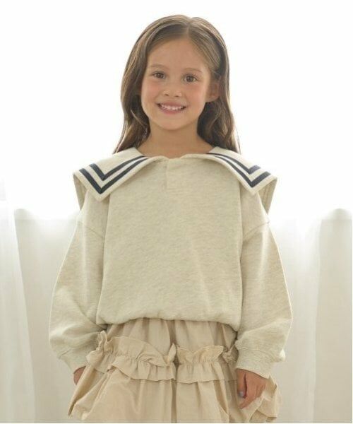 Lycee mine / リセマイン スウェット | 【毛玉バイバイ裏毛】セーラーカラースウェット（オートミール）