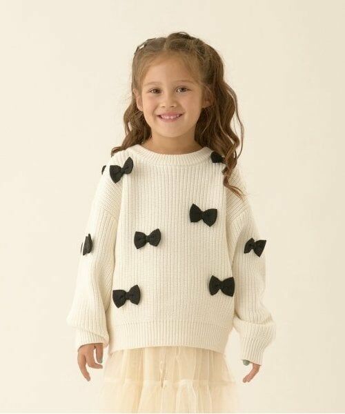 Lycee mine / リセマイン ニット・セーター | リボン付きセーター（アイボリー）