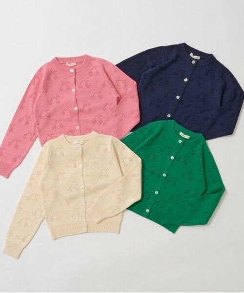 Lycee mine / リセマイン カーディガン・ボレロ | チェリー柄編みカーディガン | 詳細1