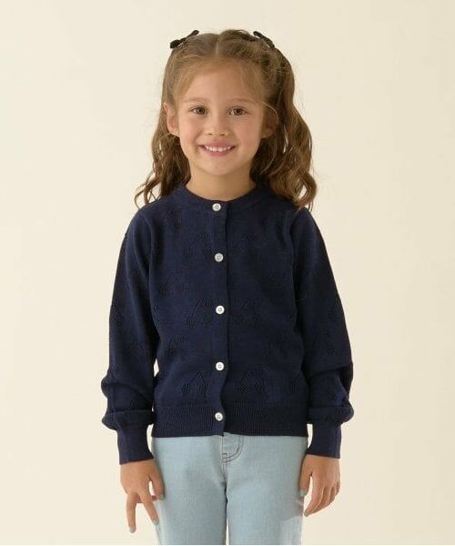 Lycee mine / リセマイン カーディガン・ボレロ | チェリー柄編みカーディガン（紺）
