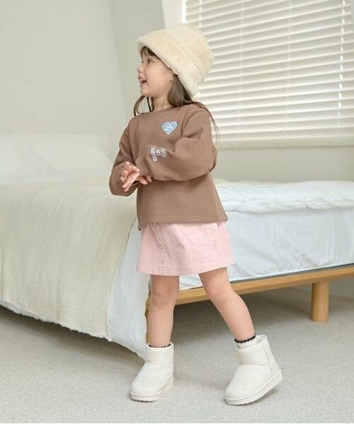 Lycee mine / リセマイン スウェット | 【毛玉バイバイ裏起毛裏毛】ハート刺しゅうボリュームスリーブスウェット | 詳細11