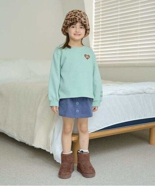 Lycee mine / リセマイン スウェット | 【毛玉バイバイ裏起毛裏毛】ハート刺しゅうボリュームスリーブスウェット | 詳細14