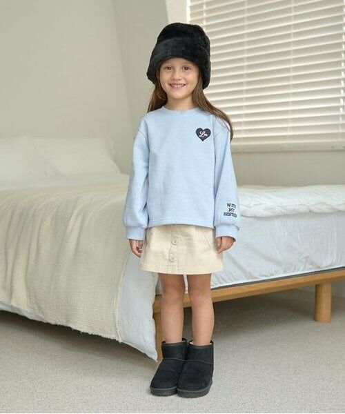 Lycee mine / リセマイン スウェット | 【毛玉バイバイ裏起毛裏毛】ハート刺しゅうボリュームスリーブスウェット | 詳細15