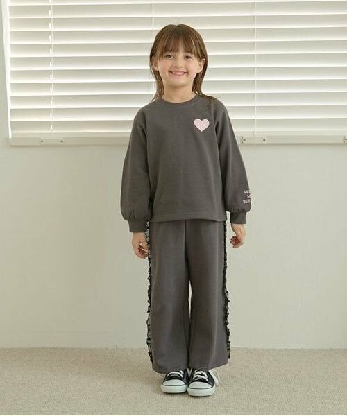 Lycee mine / リセマイン スウェット | 【毛玉バイバイ裏起毛裏毛】ハート刺しゅうボリュームスリーブスウェット | 詳細16