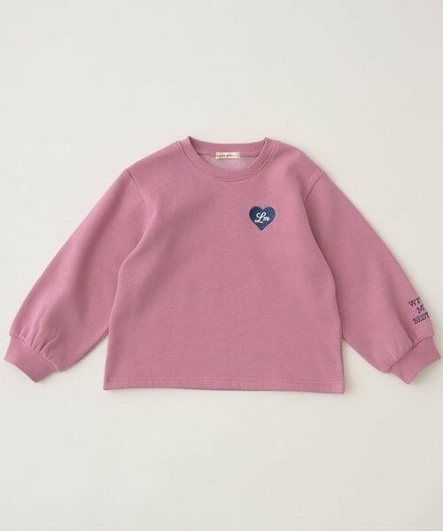 Lycee mine / リセマイン スウェット | 【毛玉バイバイ裏起毛裏毛】ハート刺しゅうボリュームスリーブスウェット | 詳細2
