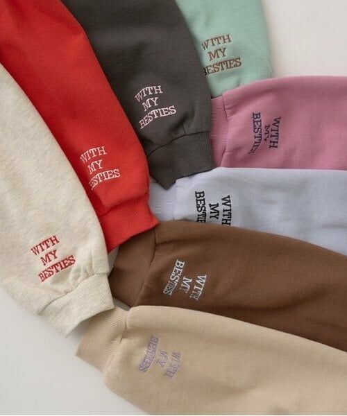 Lycee mine / リセマイン スウェット | 【毛玉バイバイ裏起毛裏毛】ハート刺しゅうボリュームスリーブスウェット | 詳細5