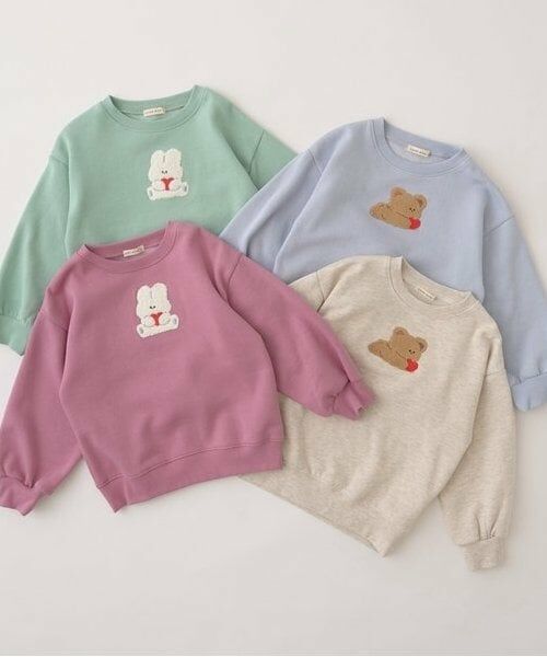 Lycee mine / リセマイン スウェット | 【毛玉バイバイ裏起毛裏毛】サガラ刺しゅうスウェット | 詳細1