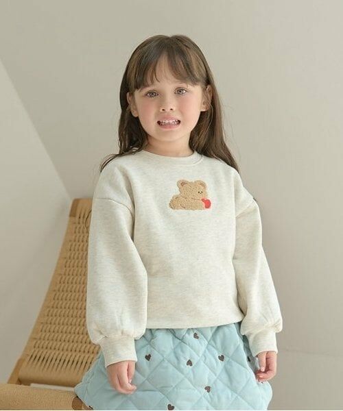 Lycee mine / リセマイン スウェット | 【毛玉バイバイ裏起毛裏毛】サガラ刺しゅうスウェット（オートミール）