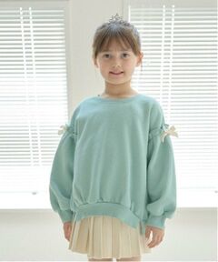 Lycee mine / リセマイン スウェット | 【毛玉バイバイ裏起毛裏毛】アソートリボン付きガーリートップス