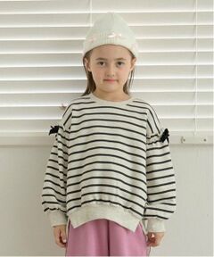 Lycee mine / リセマイン スウェット | 【毛玉バイバイ裏起毛裏毛】アソートリボン付きガーリートップス