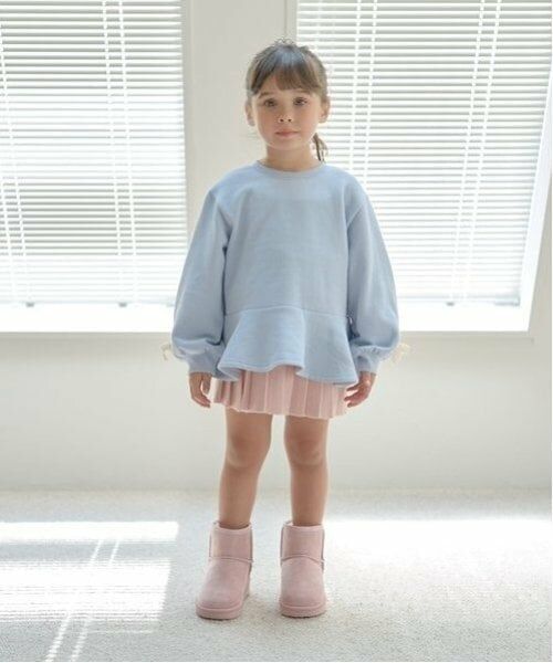 Lycee mine / リセマイン スウェット | 【毛玉バイバイ裏起毛裏毛】アソートリボン付きガーリートップス | 詳細12