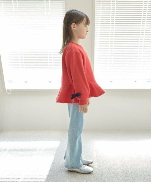 Lycee mine / リセマイン スウェット | 【毛玉バイバイ裏起毛裏毛】アソートリボン付きガーリートップス | 詳細9