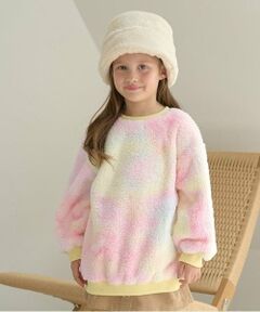 Lycee mine / リセマイン スウェット | 【ふわふわボア】タイダイ染めチュニック丈トップス