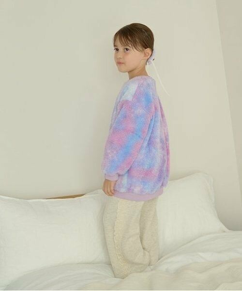 Lycee mine / リセマイン スウェット | 【ふわふわボア】タイダイ染めチュニック丈トップス | 詳細10