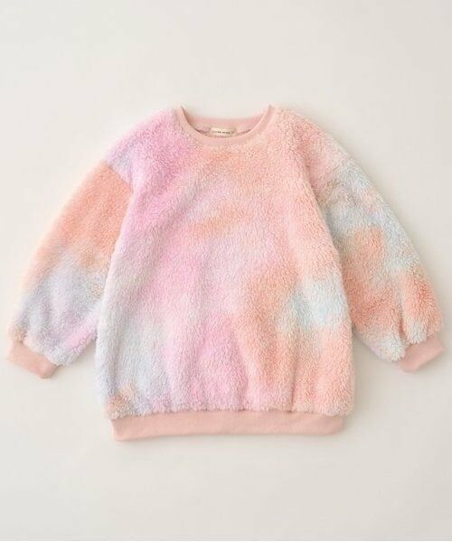 Lycee mine / リセマイン スウェット | 【ふわふわボア】タイダイ染めチュニック丈トップス | 詳細2