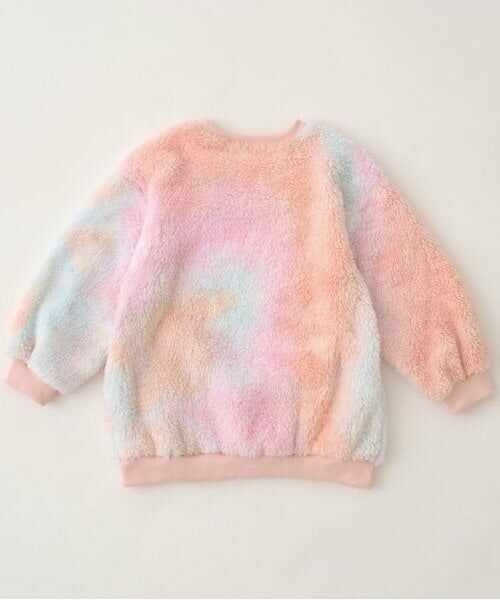 Lycee mine / リセマイン スウェット | 【ふわふわボア】タイダイ染めチュニック丈トップス | 詳細3