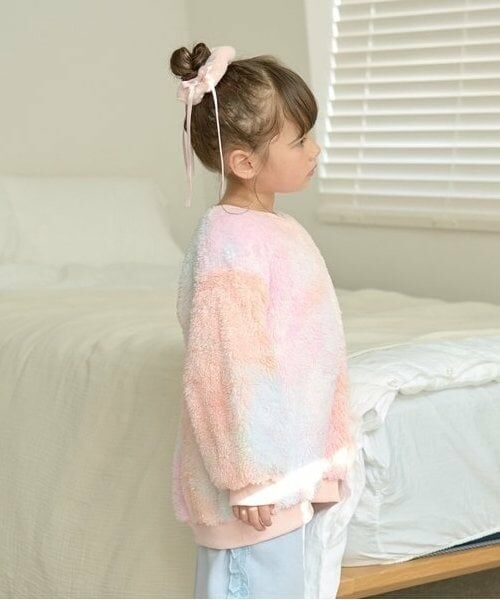 Lycee mine / リセマイン スウェット | 【ふわふわボア】タイダイ染めチュニック丈トップス | 詳細6