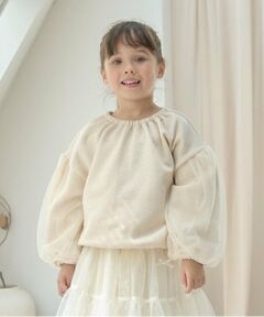 Lycee mine / リセマイン スウェット | 【裏起毛裏毛】ぷっくりシルエットチュール袖プルオーバー