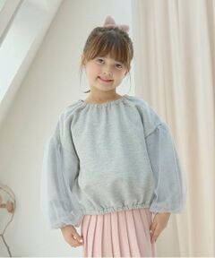 Lycee mine / リセマイン スウェット | 【裏起毛裏毛】ぷっくりシルエットチュール袖プルオーバー