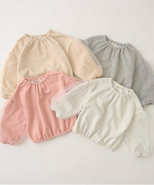 Lycee mine / リセマイン スウェット | 【裏起毛裏毛】ぷっくりシルエットチュール袖プルオーバー | 詳細1