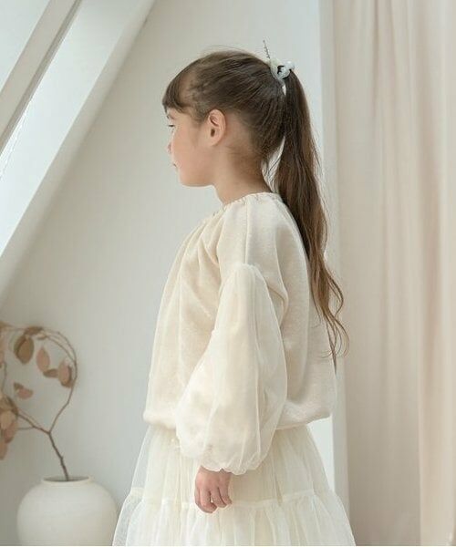 Lycee mine / リセマイン スウェット | 【裏起毛裏毛】ぷっくりシルエットチュール袖プルオーバー | 詳細12