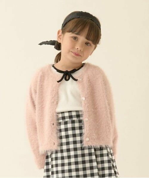 Lycee mine / リセマイン カーディガン・ボレロ | シャギーニットカーディガン（ライト ピンク）