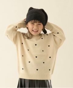 Lycee mine / リセマイン ニット・セーター | ハート&フラワー総柄刺しゅうアソートセーター