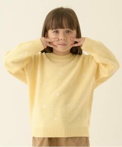 Lycee mine / リセマイン ニット・セーター | ハート&フラワー総柄刺しゅうアソートセーター