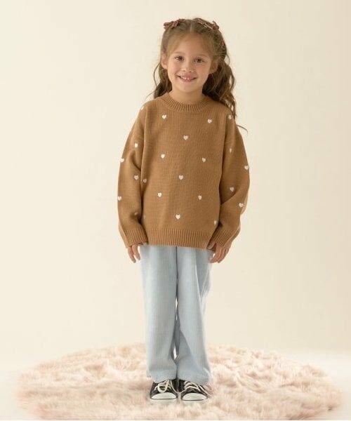 Lycee mine / リセマイン ニット・セーター | ハート&フラワー総柄刺しゅうアソートセーター | 詳細10