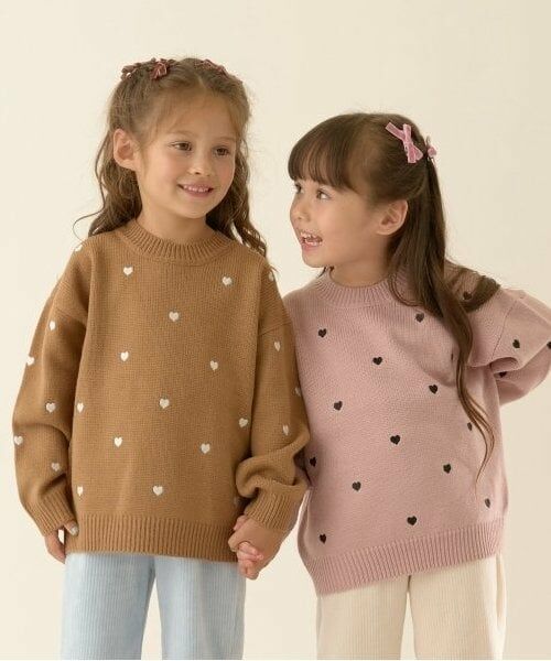 Lycee mine / リセマイン ニット・セーター | ハート&フラワー総柄刺しゅうアソートセーター | 詳細12