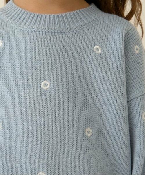 Lycee mine / リセマイン ニット・セーター | ハート&フラワー総柄刺しゅうアソートセーター | 詳細18