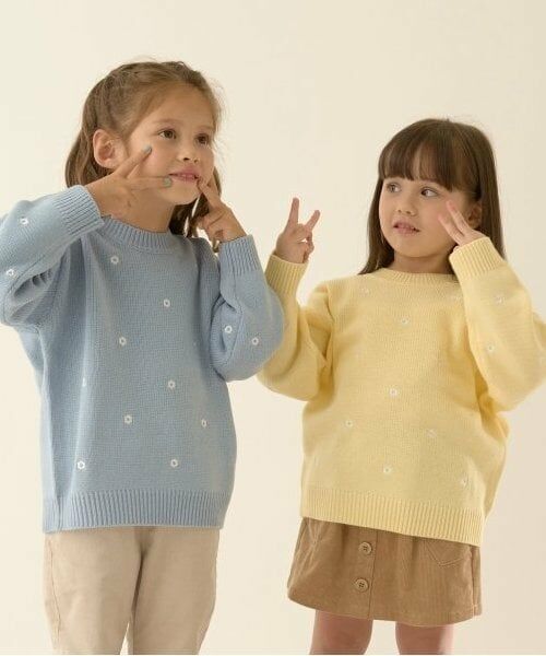 Lycee mine / リセマイン ニット・セーター | ハート&フラワー総柄刺しゅうアソートセーター | 詳細19