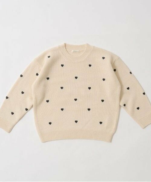 Lycee mine / リセマイン ニット・セーター | ハート&フラワー総柄刺しゅうアソートセーター | 詳細4