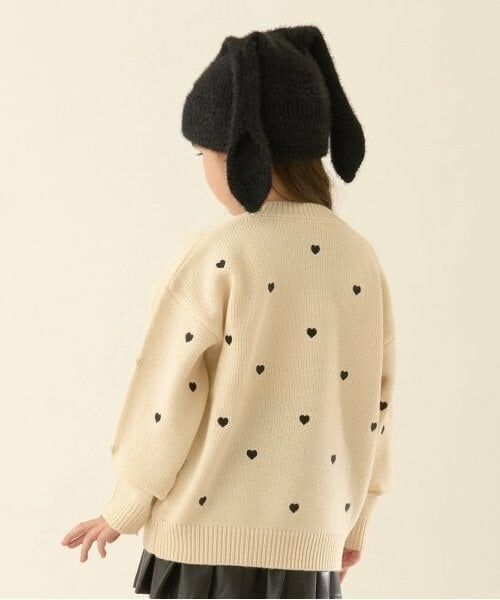 Lycee mine / リセマイン ニット・セーター | ハート&フラワー総柄刺しゅうアソートセーター | 詳細7