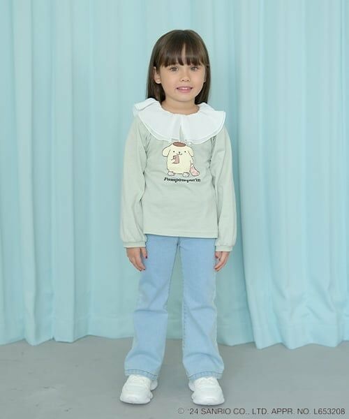 Lycee mine / リセマイン Tシャツ | 【サンリオキャラクターズ】【どちらが前でもOK!】シアー衿付きAラインプリントTシャツ | 詳細10